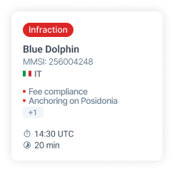 Vessel infraction details